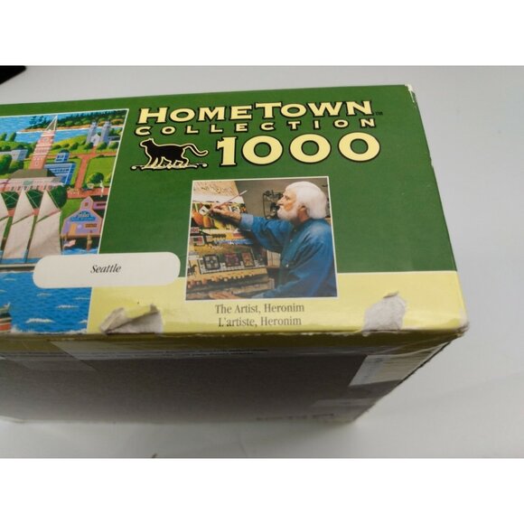 Hometown Collection "Seattle by Artist Heronim"  1000 Piece Puzzle COMPLETE - Picture 4 of 7